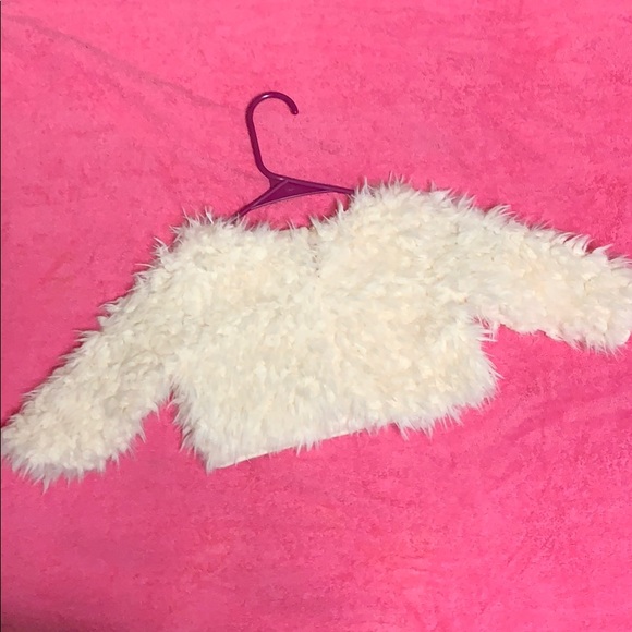 Cropped Furry Sweater - Picture 2 of 3